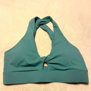 Twist front sports bra